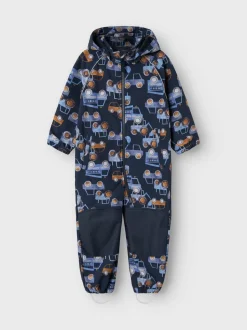 Name It Lasten Softshellhaalari, NMMALFA08 SOFTSHELL SUIT NOOS Sininen Kuosi