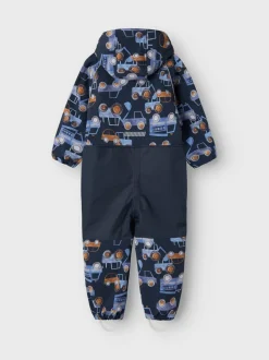 Name It Lasten Softshellhaalari, NMMALFA08 SOFTSHELL SUIT NOOS Sininen Kuosi