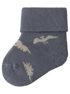 Name It lasten sukat, NBMNISAUR TERRY FROTTE SOCK Keskiharmaa