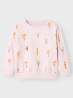 Name It lasten svetari, NMFJILLIAN SWEAT UNB BOX Vaaleanpunainen Kuosi