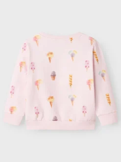 Name It lasten svetari, NMFJILLIAN SWEAT UNB BOX Vaaleanpunainen Kuosi