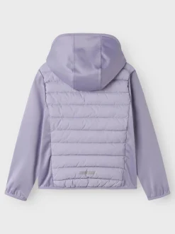 Name It lasten takki, NKNMIO HYBRID JACKET Liila