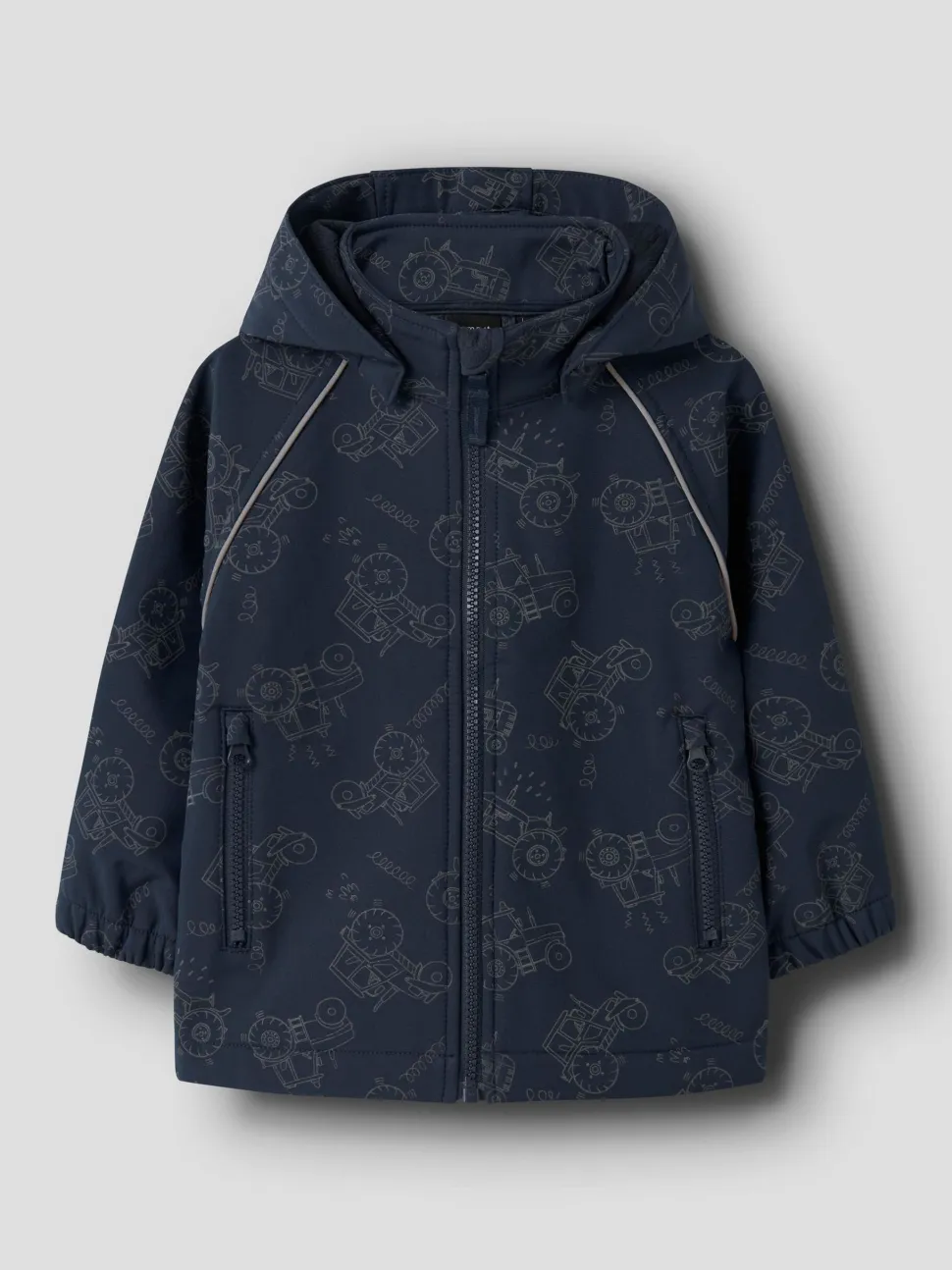 Name It lasten takki, NMMALFA SOFTSHELL JACKET AOP Tummansininen