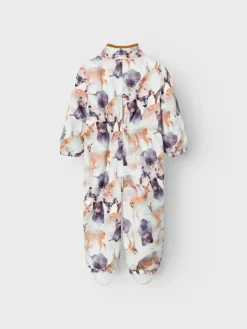 Name It lasten talvihaalari, NMNSNOW10 SUIT DEER Valkopohjainen Kuosi