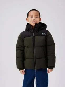 Name It Lasten Talvitakki, NKMMORNING PUFFER JACKET Armeijanvihreä