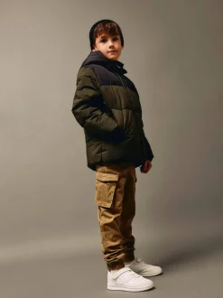 Name It Lasten Talvitakki, NKMMORNING PUFFER JACKET Armeijanvihreä