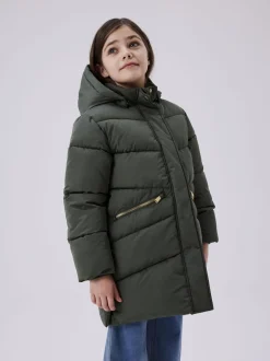 Name It lasten toppatakki NKFMEMO JACKET LONG, tummanvihreä