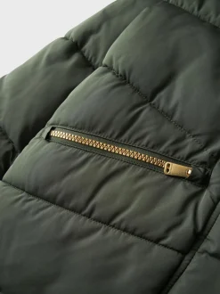 Name It lasten toppatakki NKFMEMO JACKET LONG, tummanvihreä