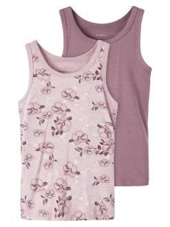 Name It lasten toppi, NMFTANK TOP 2P ARTICLE FLOWERS Liila