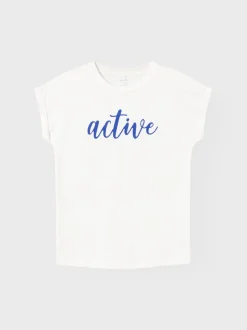 Name It lasten t-paita, NKFORITA CAPSL TOP Valkoinen