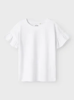 Name It lasten t-paita, NKFVILUKKA SS RLX TOP Valkoinen