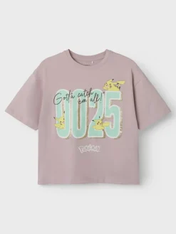 Name It lasten t-paita, NKFJIXA POKEMON SS TOP Vaaleanpunainen