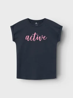 Name It lasten t-paita, NKFORITA CAPSL TOP Tummansininen