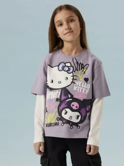 Name It lasten t-paita NKFDYDA HELLOK SS NREG TOP, violetti