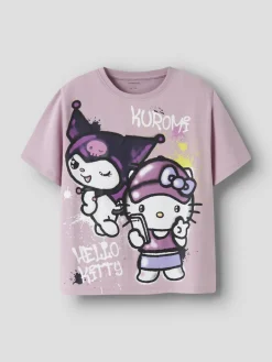 Name It lasten t-paita NKFDYDA HELLOK SS NREG TOP, vaaleanpunainen