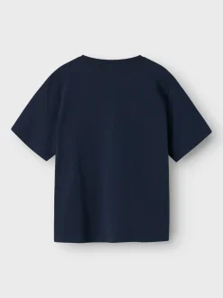 Name It lasten t-paita, NKMVAGNO SS LOOSE TOP Tummansininen