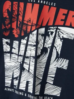 Name It lasten t-paita, NKMVAGNO SS LOOSE TOP Tummansininen