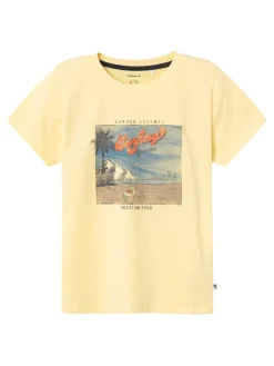 Name It lasten t-paita, NKMHAMLEY SS TOP Keltainen