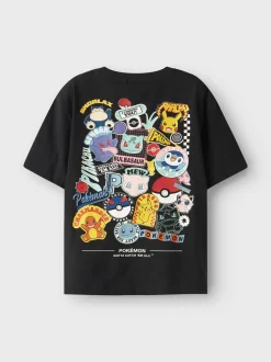 Name It lasten t-paita, NKMJENO POKEMON NREG SS TOP Musta