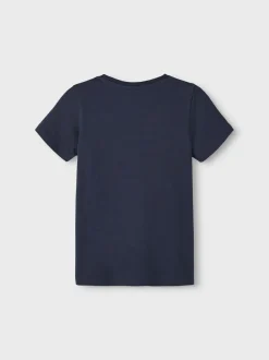 Name It lasten t-paita, NKMFRENCH MINECRAFT SS TOP Tummansininen