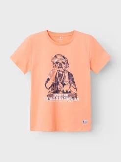 Name It Lasten T-Paita, NKMJUBUS SS TOP Persikka