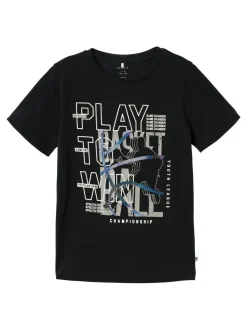 Name It lasten t-paita, NKMKAJAKKI SS TOP Musta