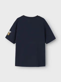 Name It lasten t-paita NKMSTUFF STUMBELG SS NREG TOP, tummansininen