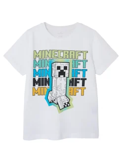Name It lasten t-paita, NKMJIN MINECRAFT SS TOP Valkoinen