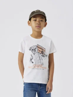 Name It Lasten T-Paita, NKMJUBUS SS TOP Valkoinen