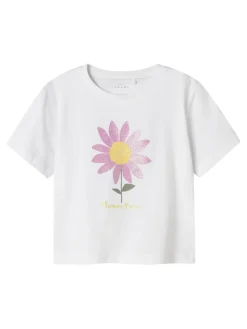 Name It lasten t-paita, NMFVEEN SS REG TOP Valkoinen