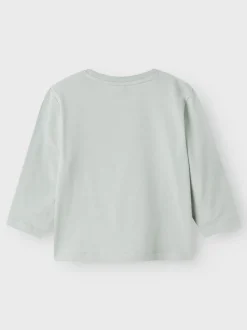 Name It lasten t-paita, NMMHAKO NREG LS TOP Vaaleanvihreä