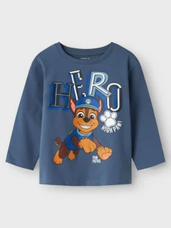 Name It lasten t-paita, NMMJAHAV PAWPATROL REG LS TOP Sininen