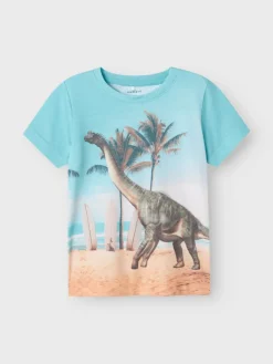 Name It lasten t-paita, NMMJAKO SS TOP Sininen Kuosi