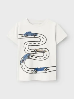 Name It lasten t-paita, NMMBORRIS SS TOP Valkoinen