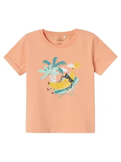 Name It Lasten T-Paita, NMMVUX SS TOP Persikka