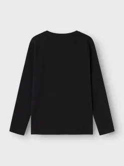 Name It lasten trikoopaita, NKFSIRU LS TOP Musta