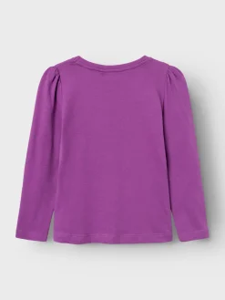 Name It lasten trikoopaita, NMFROSELIN LS TOP Liila