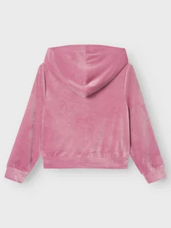 Name It lasten velour takki, NKFRAGNA REG SHORT VEL CARDIGAN Pinkki