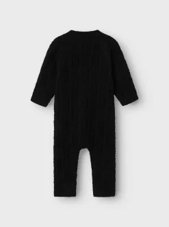 Name It lasten villahaalari, NBFWRILLA WOOL LS KNIT SUIT Musta