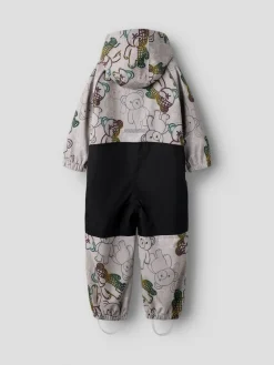 Name It lasten välikausihaalarit NMMALFASHELL08 Suit AOP FO, harmaa kuosillinen