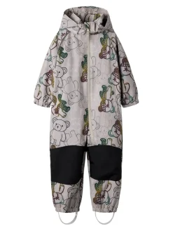 Name It lasten välikausihaalarit NMMALFASHELL08 Suit AOP FO, harmaa kuosillinen