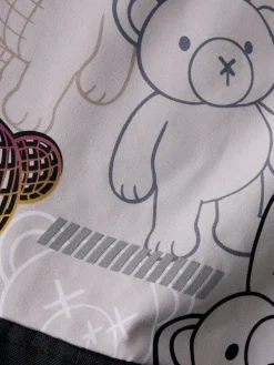 Name It lasten välikausihaalarit NMMALFASHELL08 Suit AOP FO, harmaa kuosillinen