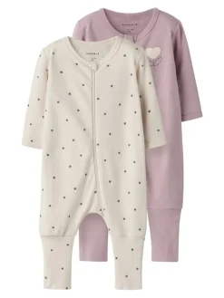 Name It lasten yöasu, NBFNIGHTSUIT 2P ZIP HEART Ei Värikoodia