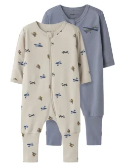 Name It lasten yöasu, NBMNIGHTSUIT 2P ZIP AIRPLANE Ei Värikoodia