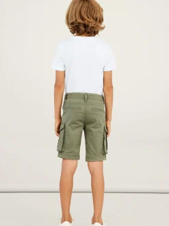 Name It reisitaskushortsit, NKMRYAN REG TWI L SHORTS Armeijanvihreä