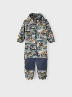 Name It softshellhaalari, NMMALFA08 SUIT AOP FO Armeijanvihreä