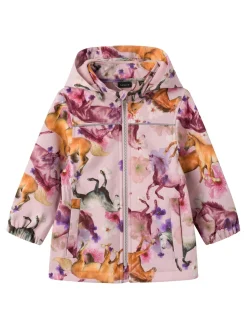 Name It softshelltakki, NMFALFA08 JACKET LONG HORSE Vaaleanpunainen Kuosi