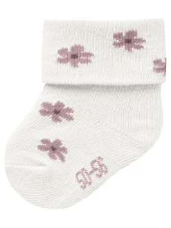 Name It sukat NBFLOWER SOCK, valkoinen