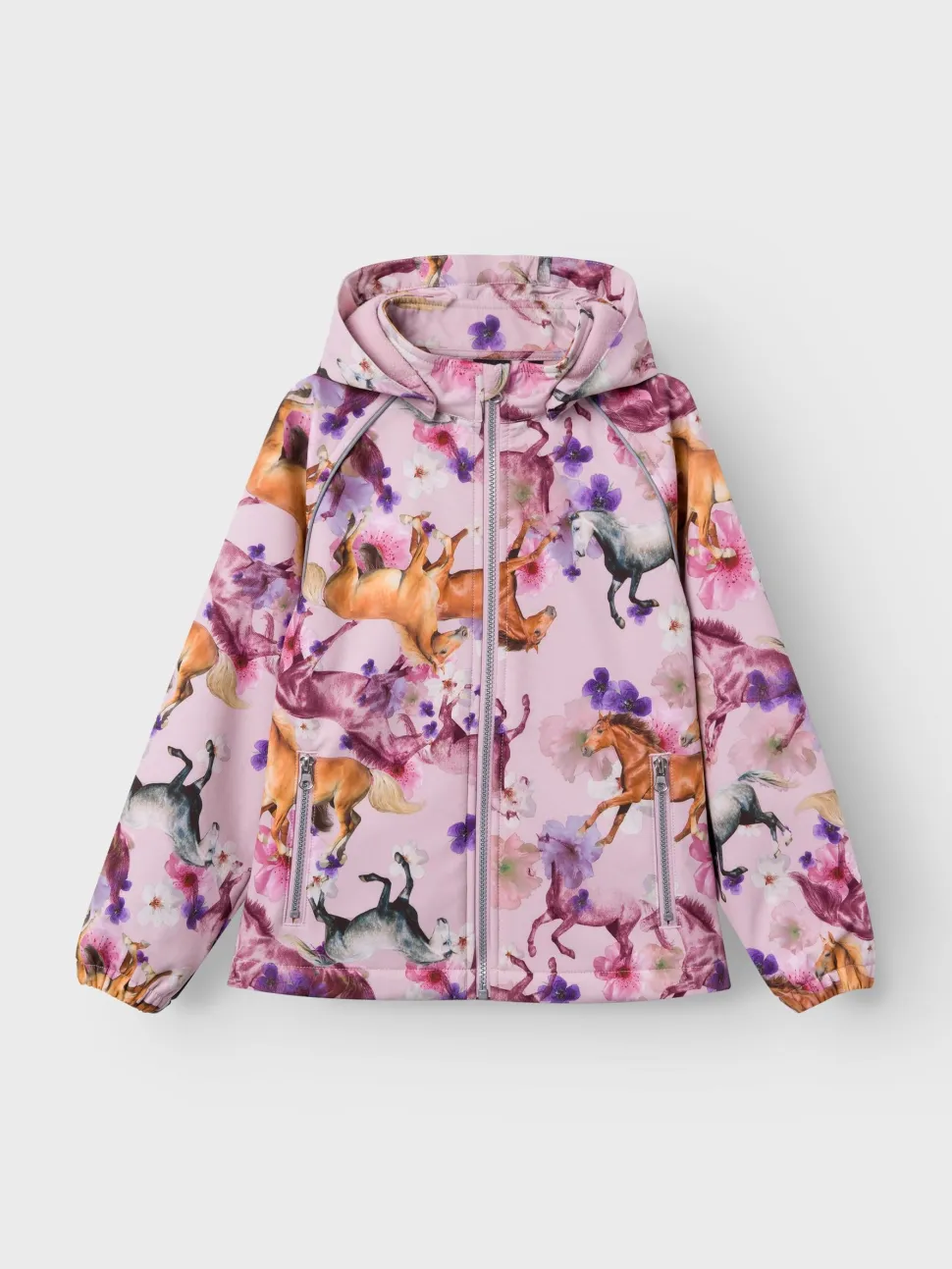 Name It takki, NKFALFA08 JACKET HORSE Vaaleanpunainen Kuosi