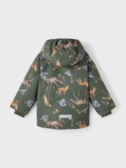 Name It talvitakki, NMMSNOW05 JACKET NORDIC FOREST Vihreä Kuosi